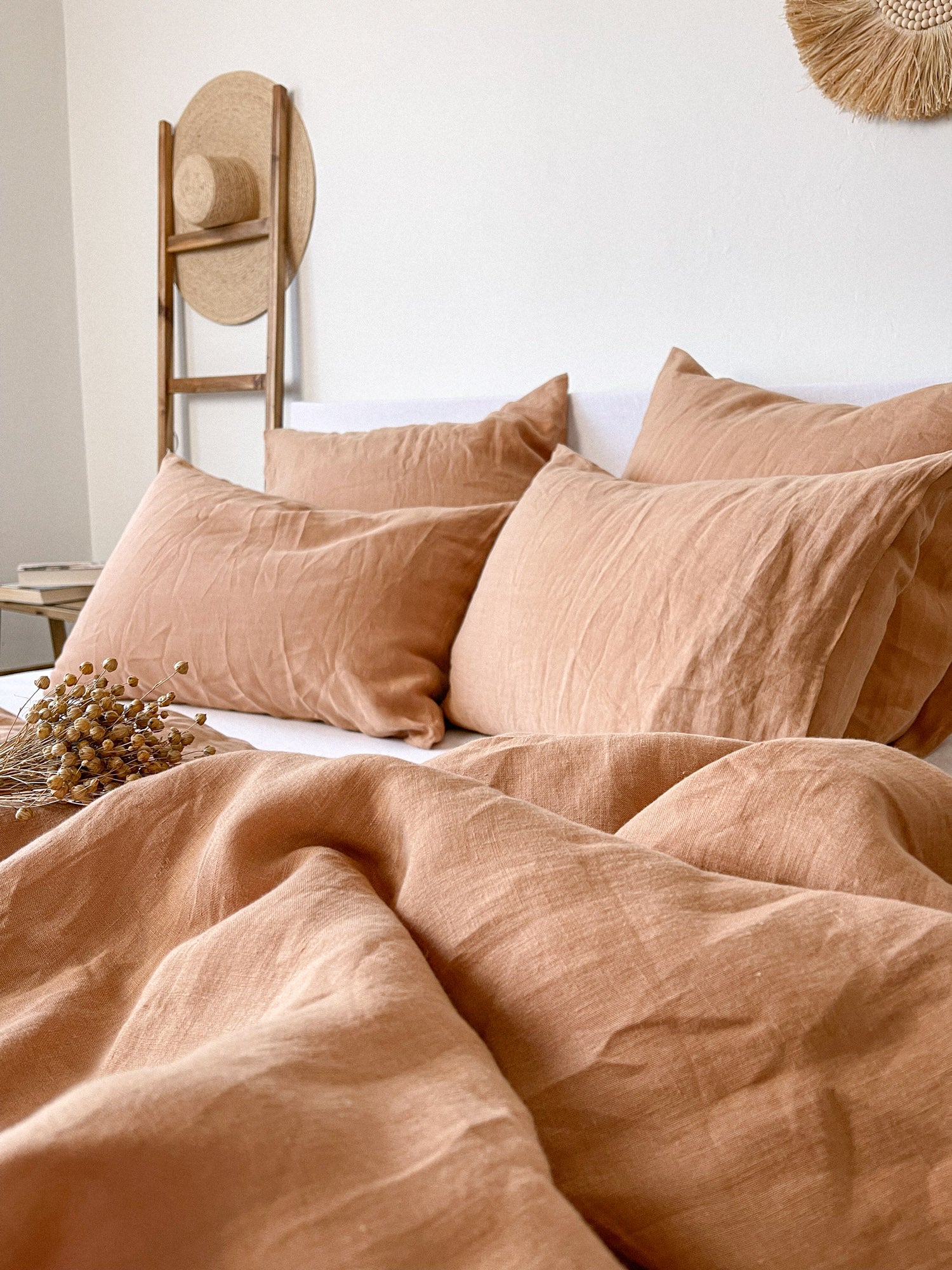 Tissu Marron Cuivré - 2,20m X 1,18m - Qualité Type Lin - Pour Robe, Veste - Neuf