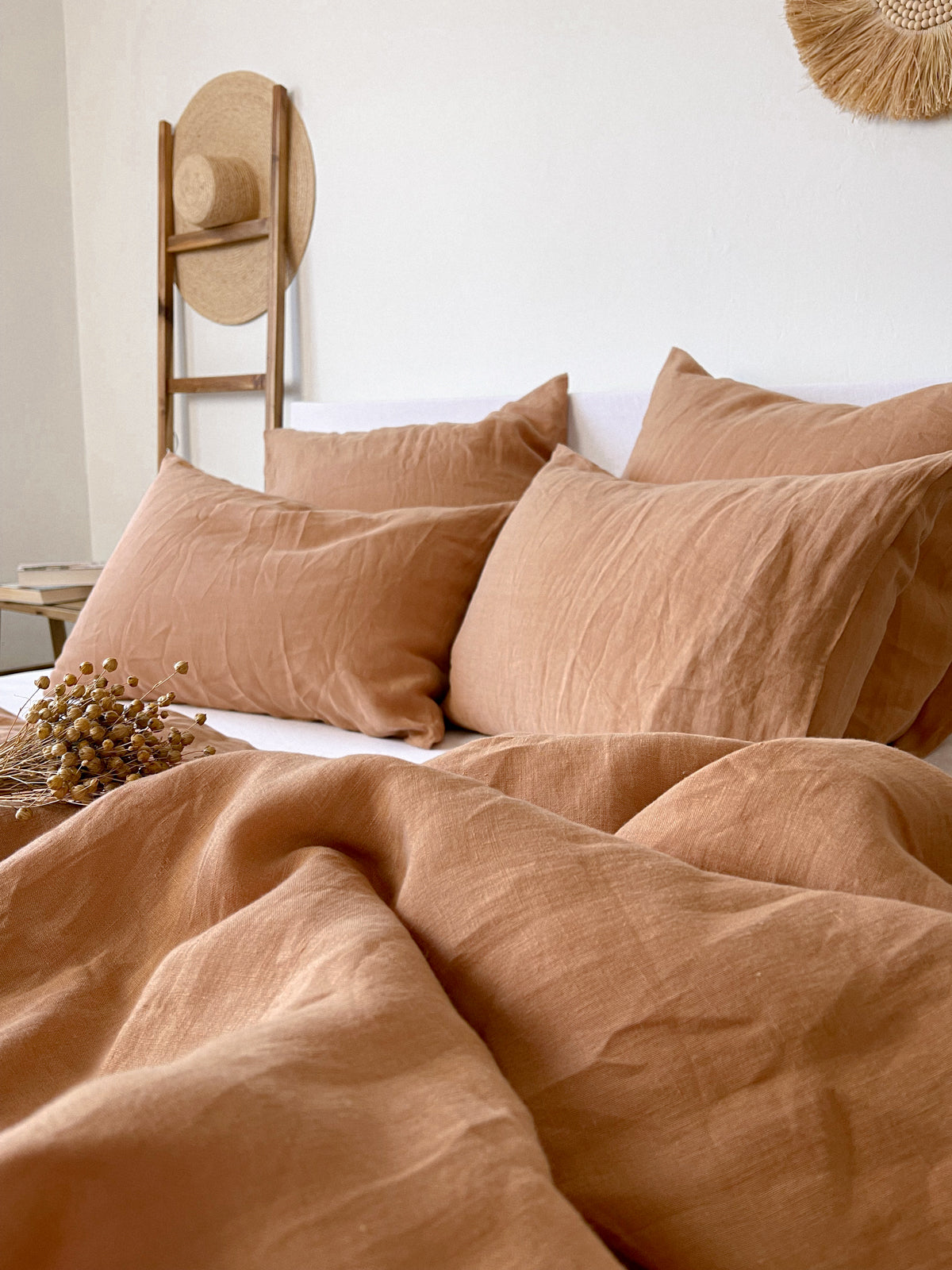 Housse de couette en lin - bronzer - Linen Notes