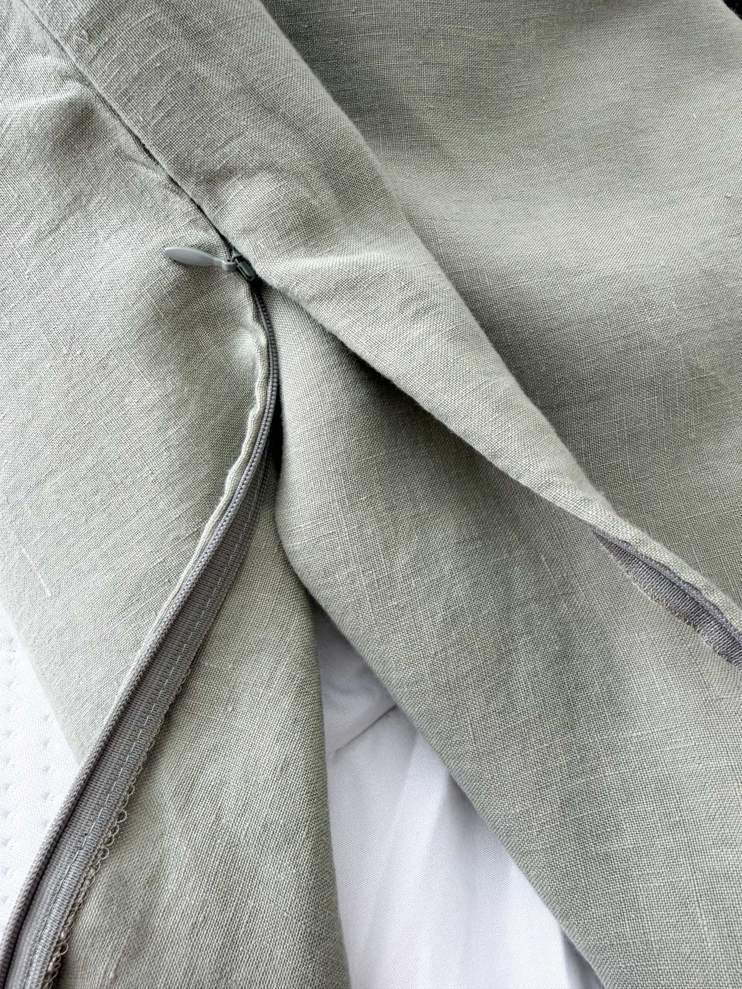 Parure de lit en lin - vert sauge